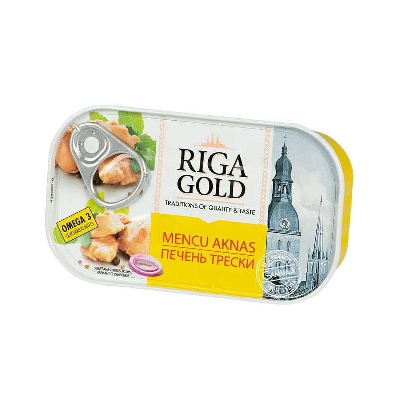 Cod Liver Riga Gold 120 | Buy Online Dubai, UAE | ThrowMeNot — Throw Me Not